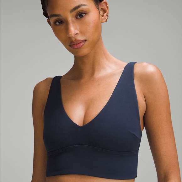Lululemon Align V-Neck Bra Light Support C/D Cup True Navy Size 6 - Picture 4 of 5